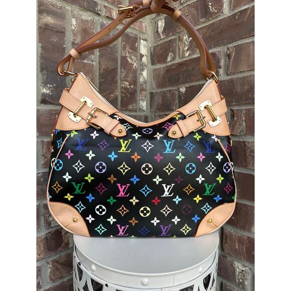 Louis Vuitton Greta Monogram Multicolor Black 61112 - Picture 1 of 13
